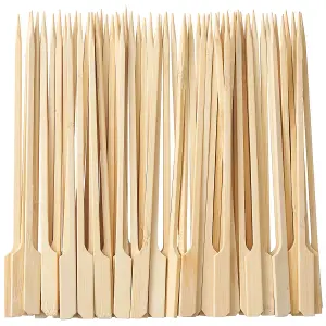 6000 Skewers - 15cm Wooden Bamboo Paddle Skewers