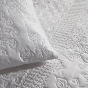 Delante Polyester Solid Colour Duvet Cover Set with Pillowcases White / Single - 1 Standard Pillowcase