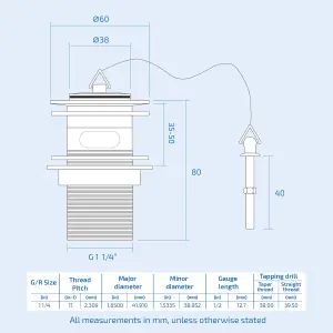 Nes Home Basin Sink Bottle Trap Waste and Plug,Chain,Slotted Drain Waste Premium