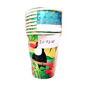 Unique Party Disposable Cup (Pack of 8) Multicoloured (One Size)