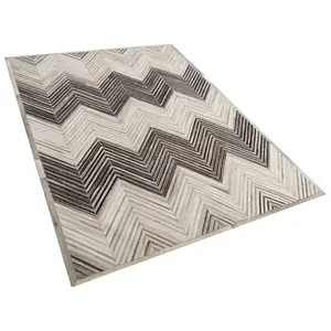 Cowhide Area Rug 160 x 230 cm Grey AYTEPE