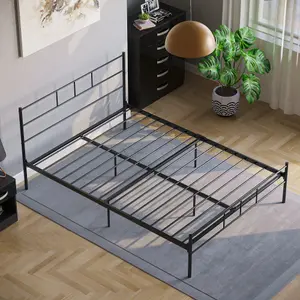 Vida Designs Dorset Black 4ft6 Double Bed Frame