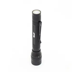 LED Torch Wolf 1w 120 Lumens Zoom Spotlight CREE Rechargeable Light Heavy Duty Aluminium