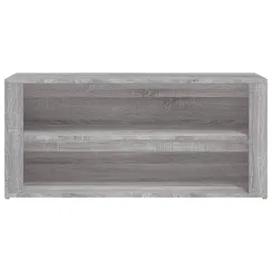 Berkfield Shoe Rack Grey Sonoma 100x35x45 cm Engineered Wood