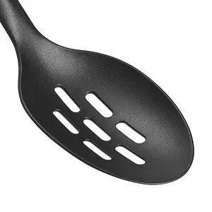 Chef Aid Slotted Cooking Spoon Black (One Size)