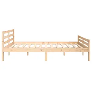 Berkfield Bed Frame Solid Wood 200x200 cm