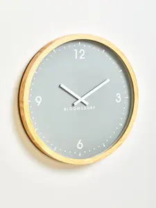 Interiors by Premier Understated Design Of Our Grey Wall Clock, Stylish Big Clock, Compact Lightweight Clock For Outdoor Indoor