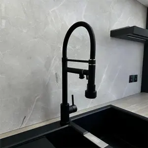 Liquida GD384MB Single Lever Multi Use Pull Out Kitchen Mixer Tap In Matt Black