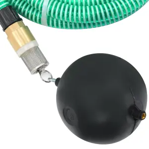 Berkfield Suction Hose with Brass Connectors 10 m 25 mm Green