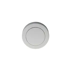 51mm Polished Chrome Blank Escutcheon Concealed Fix Rose Modern Keyhole Cover