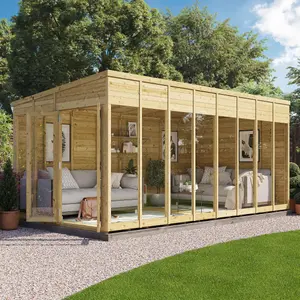 BillyOh Switch Pent Tongue and Groove Summerhouse - 16x8 - 11mm Thickness