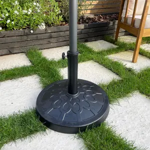 Black Stone Heavy Duty 12 KG Resin Parasol Base