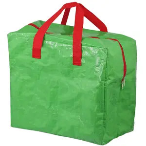 SPARES2GO Large Christmas Decorations Bag Xmas Tree Storage Bag (Green, 50L)