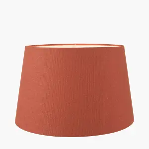 20cm Terracotta Handloom Tapered Cylinder Shade