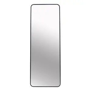 Kallas Metal Flat Wall Mirror Metal Black