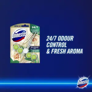 Domestos Toilet Rim Block White Rose & Tea Tree 55gm