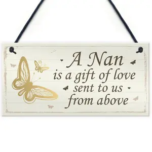 Nan Gift Hanging Plaque Grandad Birthday Christmas Gifts From Grandchildren Grandparent Plaque