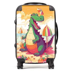 Crocodile On A Beach Holiday Suitcase - Cabin