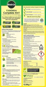 Miracle-GroEvergreen Complete 4 in 1 Lawn Food - 360 m2, 12.6 kg, Lawn Food, Weed & Moss Control