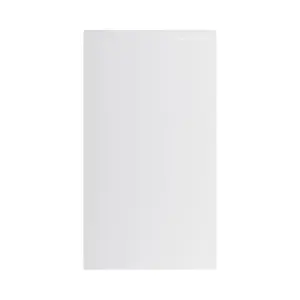 GoodHome Garcinia Integrated handle Gloss light grey Highline Cabinet door (W)450mm (H)715mm (T)19mm