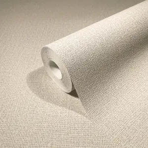 Galerie Kumano Cream Textured Weave Wallpaper