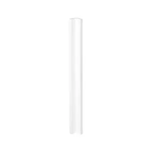 GoodHome Stevia Innovo handleless gloss light grey slab Gloss light grey Standard Corner post, (W)34mm