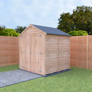 Shire 6x6 Overlap Double Door Windowless Garden Shed