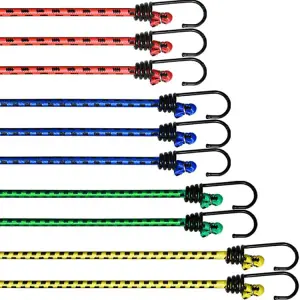 Ram pack of 10 Bungee Cords With Hooks