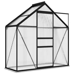 Berkfield Greenhouse Anthracite Aluminium 1.33 m2