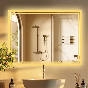 Backlit LED Bathroom Vanity Mirror Anti-Fog 80cm H x 60cm W