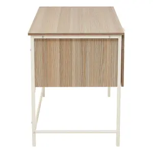 Interiors by Premier Bradbury Light Oak Veneer Desk With Drawers