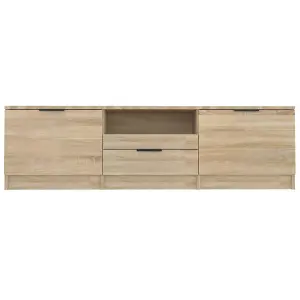 vidaXL TV Cabinet Sonoma Oak 140x35x40 cm Engineered Wood