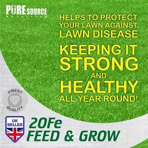 Iron Sulphate 10kg Bucket Makes Grass Greener Hardens Turf and Prevents Lawn Disease Makes upto 10000L Covers upto 10000m2 by PSN