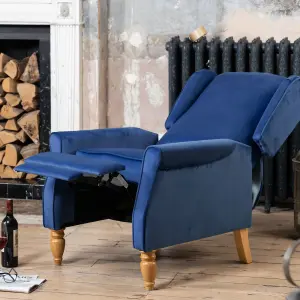 Barksdale Recliner Armchair - Dark Blue