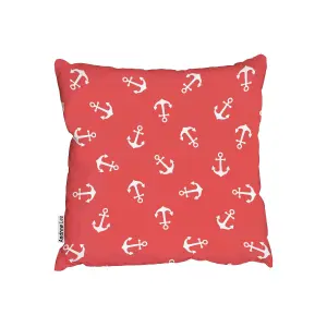 Anchors pattern red (Outdoor Cushion) / 45cm x 45cm