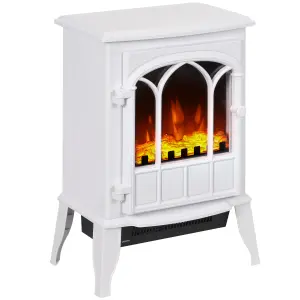 HOMCOM Electric Stove Heater LED Flame Effect 1000W/2000W