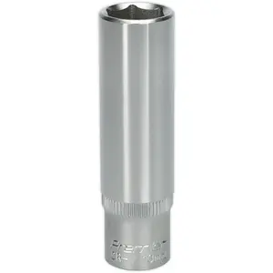 Premium 13mm Forged Steel Deep Drive Socket - 3/8" Square Drive - Chrome Vanadium Tool