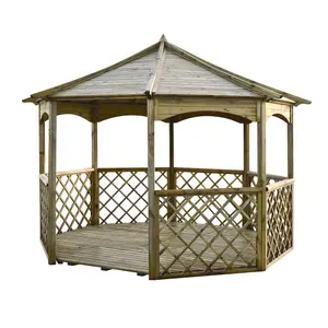 Rowlinson Octagonal Gazebo, (W)3.57m (D)3.57m - Assembly service included