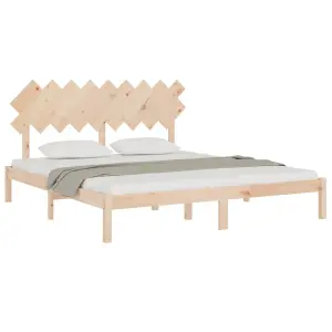 Berkfield Bed Frame 180x200 cm 6FT Super King Solid Wood