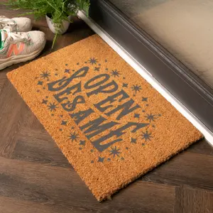 Magical Open Sesame Grey Doormat