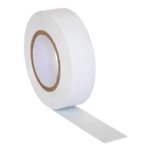 Sealey PVC Insulating Tape 19mm x 20M -18 DegreesC To 150 DegreesC White Pack Of 10 ITWHT10