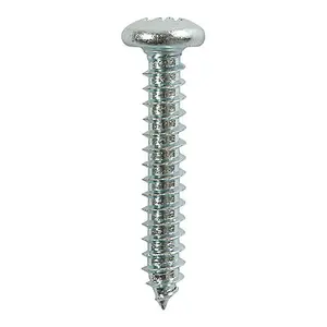 TIMCO Self-Tapping Pan Head Silver Screws - 8 x 3/4