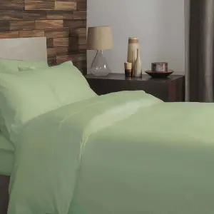 Belledorm Brushed Cotton Duvet Cover Green Apple (Double)