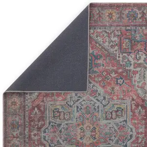 Traditional Persian Floral Abstract Bordered Easy to clean Rug for Dining Room Bed Room and Living Room-200cm X 290cm