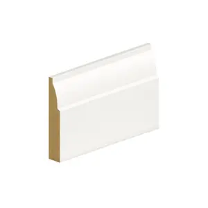 PACK OF 15 (Total 15 Units) - 14.5mm Thick Primed MDF Ovolo Skirting Board - 14.5mm (T) x 94mm (W) x 4200mm (L)