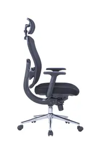 Miami Office Chair with Wheels in Black