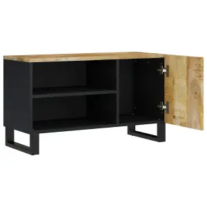 Berkfield TV Cabinet 80x33x46 cm Solid Wood Mango&Engineered Wood