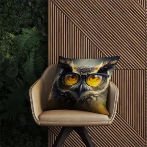 Owl Splashart Outdoor Cushion 60cm x 60cm