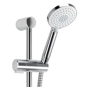 Mira Eco Thermostatic Bar Mixer Shower Chrome Cool Touch + 3 Mode Head + Riser