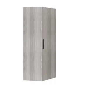 GoodHome Atomia Freestanding Matt grey oak effect Particle board Wardrobe (H)2250mm (W)1300mm (D)580mm